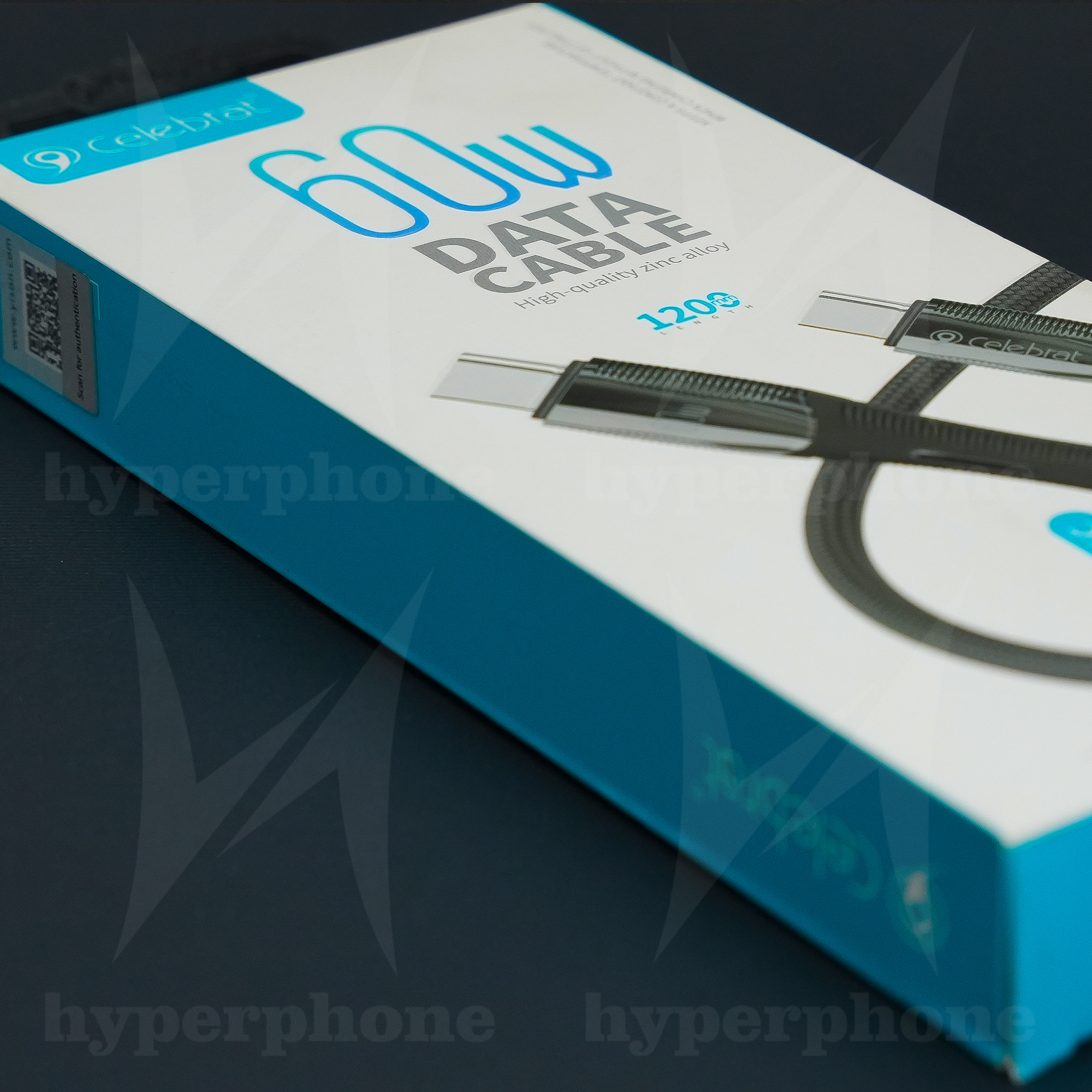 کابل شارژ فست 60W سلبریت CELEBRAT HB-60C TYPE-C اورجینال - مشکی - تصویر 2