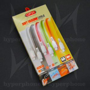 کابل سیلیکونی اوفای ofyi یو اس بی به لایتنینگ و تایپ c