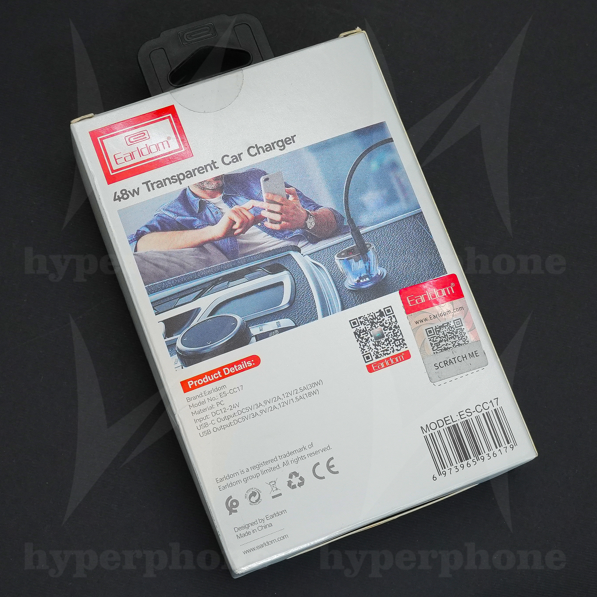 شارژر فندکی فست شارژ Earldom ES-CC17 3A QC3.0 PD 30W - تصویر 3